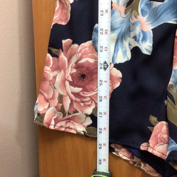 Women’s Altar’d State Front Wrap Cold Shoulder Floral‎ Romper XS - Picture 5 of 8